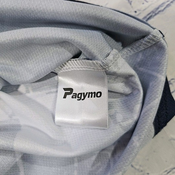 Pagymo Custom Printed Golf Polo Skull Skelton Blue MENS SIZE 2XL - Picture 7 of 9